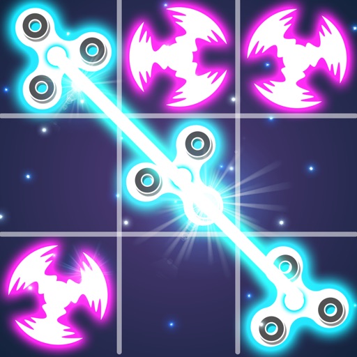 Tic Tac Toe Glow - Fidget Spin icon