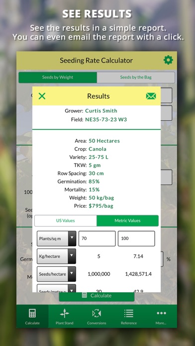 Agro Seeding Rate Calculator screenshot 2
