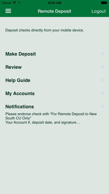 New South CU-Remote Deposit