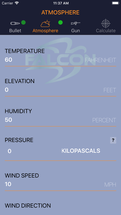 Falcon Ballistics screenshot 2