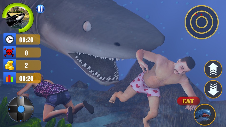 #1. Blue Whale Simulator Game 3D (iOS) Podle: Five River Solutions Private Limited