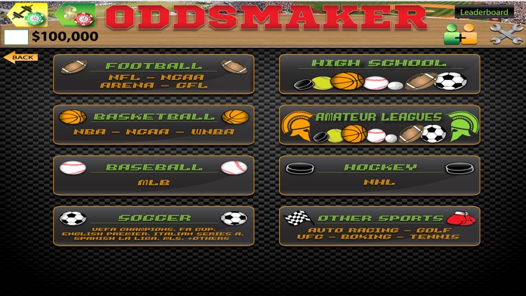 Oddsmaker: SportsCasino