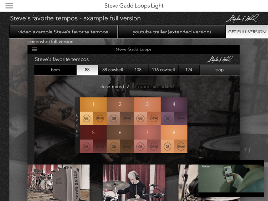 Screenshot #6 pour Steve Gadd Loops Light