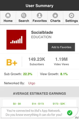 Game screenshot Social Blade Statistics App apk