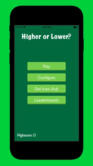 Higher or Lower? screenshot 1