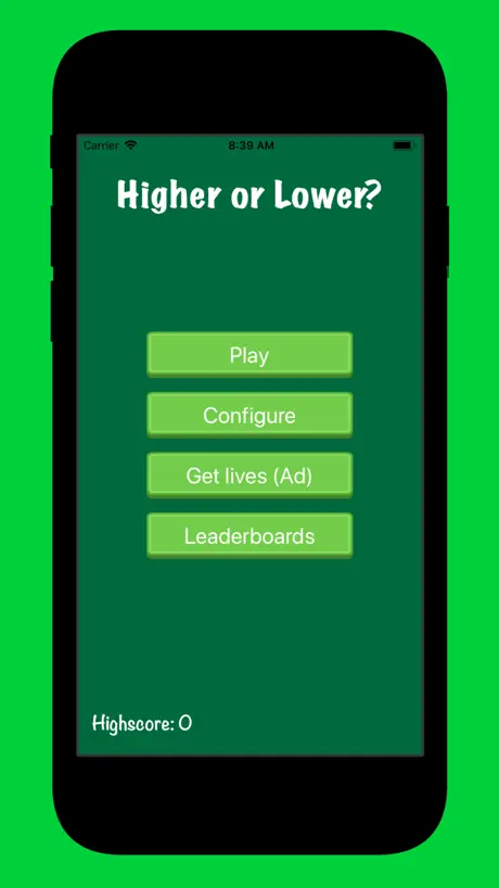 Higher or Lower?