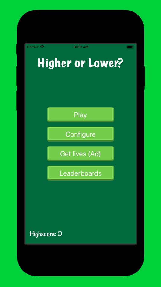 Higher or Lower? - 1.3 - (iOS)