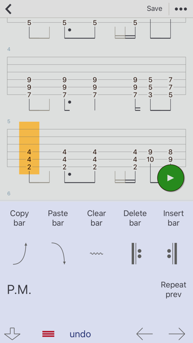 Guitar Tabs X : ギターのタブ譜 screenshot1