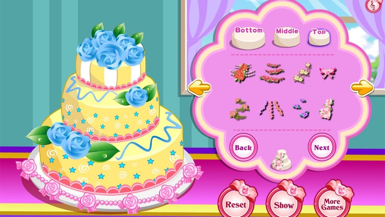 Rose Wedding Cake Cooking Game screenshot-3