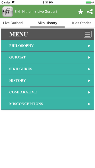 Sikh Nitnem + Live Gurbani iPhone screenshot 5 - Lifestyle app