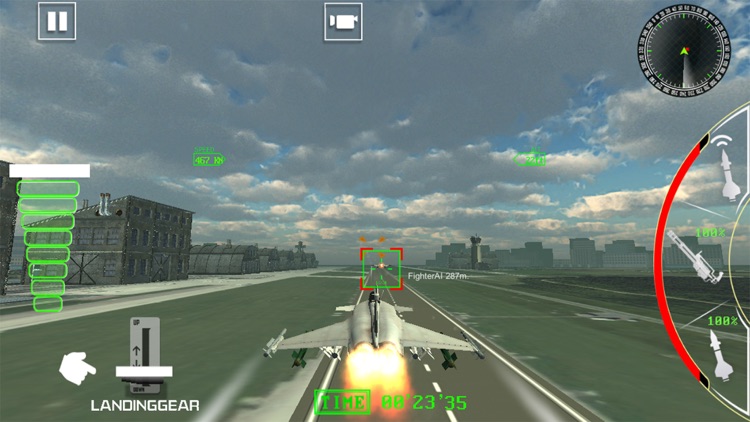 Air Jet Fighter Missile Attack