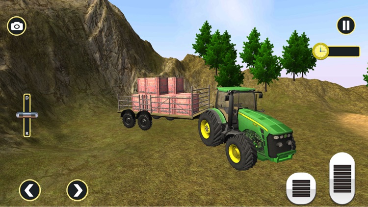 Farm Tractor Driving Transport