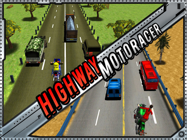 ‎Highway Bike Racer : 3D Racing Screenshot