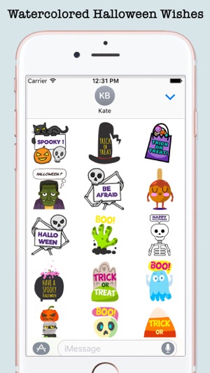 Halloween Card Wishes Emojis