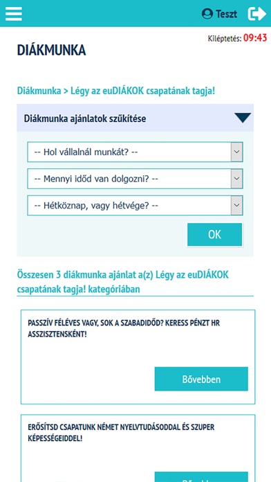 euDIÁKOK Diákmunka screenshot 4