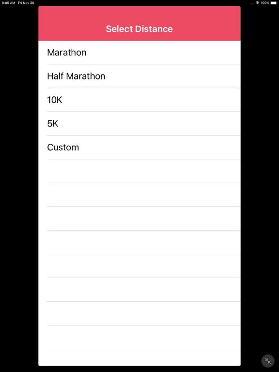Screenshot #4 pour RaceCalc - Run Pace Calculator