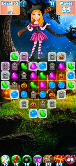 Game screenshot Candy Halloween Games Match 3 apk