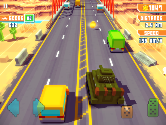 Blocky Highway iPad app afbeelding 1