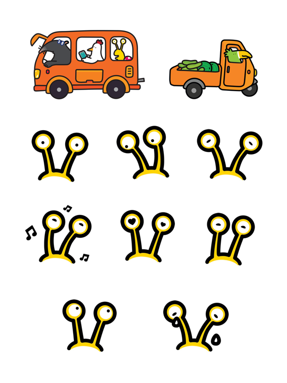 Lola Slug Animated Stickersのおすすめ画像3