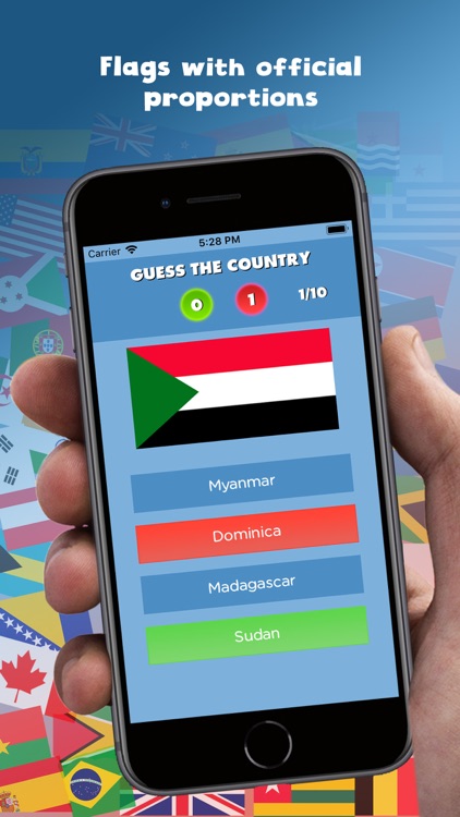 Countries, capitals and flags