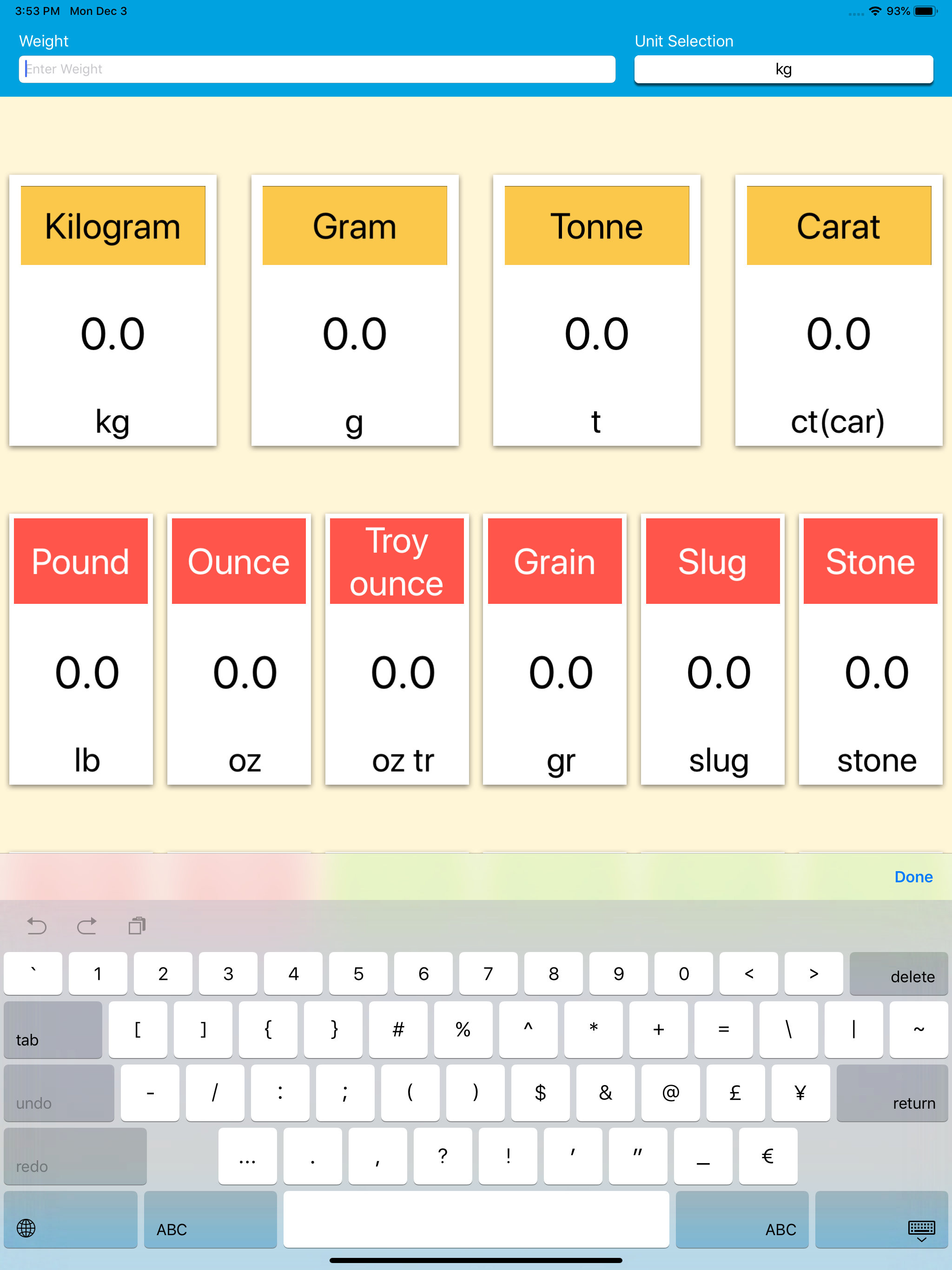 Weight Units Converter screenshot 9
