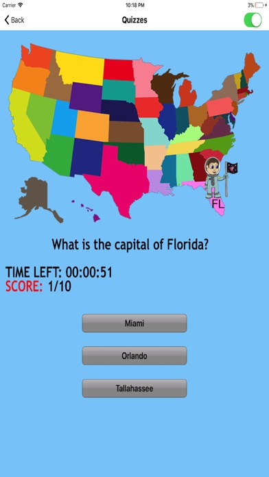 Cartoon States and Capitals screenshot 3