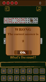 Blackjack Card Counting Practice screenshot