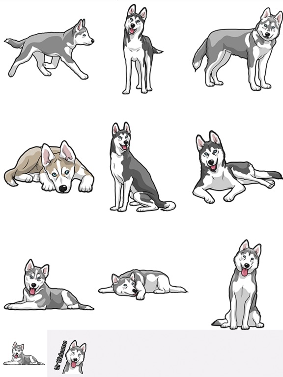 Screenshot #4 pour HuskyMoji - Husky Emoji & Sticker