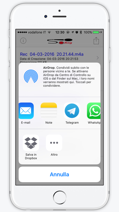 iReg for iWatch Screenshot