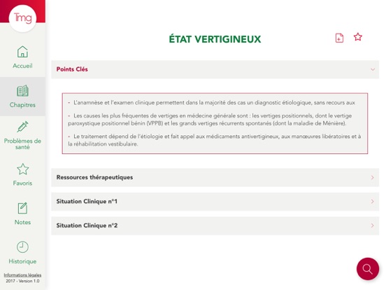 Thérapeutique Médecine Général iPad screenshot