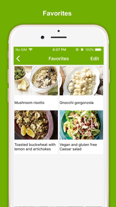 Vegan & Vegetarian recipe food screenshot 4