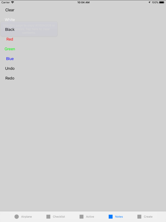 Active Checklist iPad screenshot