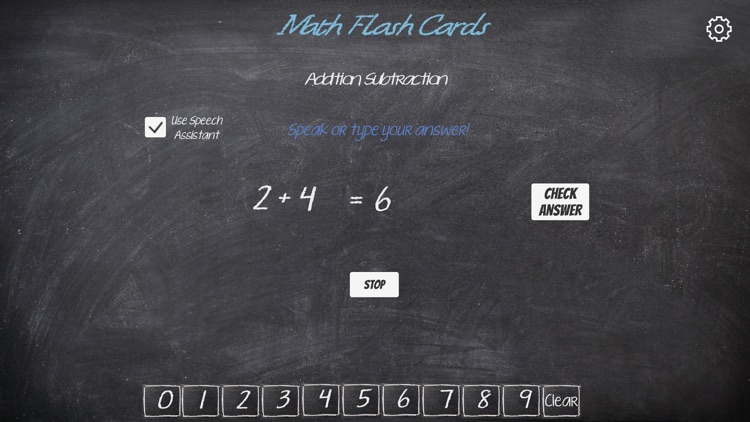 Math Flash Cards: Voice Assist screenshot-0