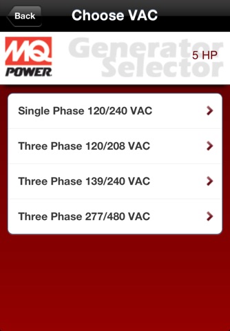 MQ Power Generator Selector screenshot 2