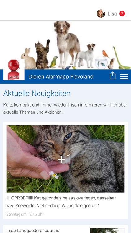 Dieren Alarmapp Flevoland