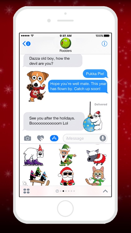 Santa and Friends Stickers