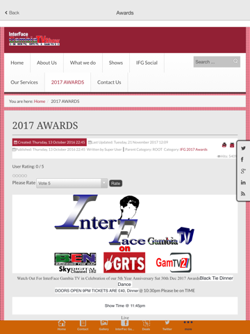 InterFace Gambia TV - náhled