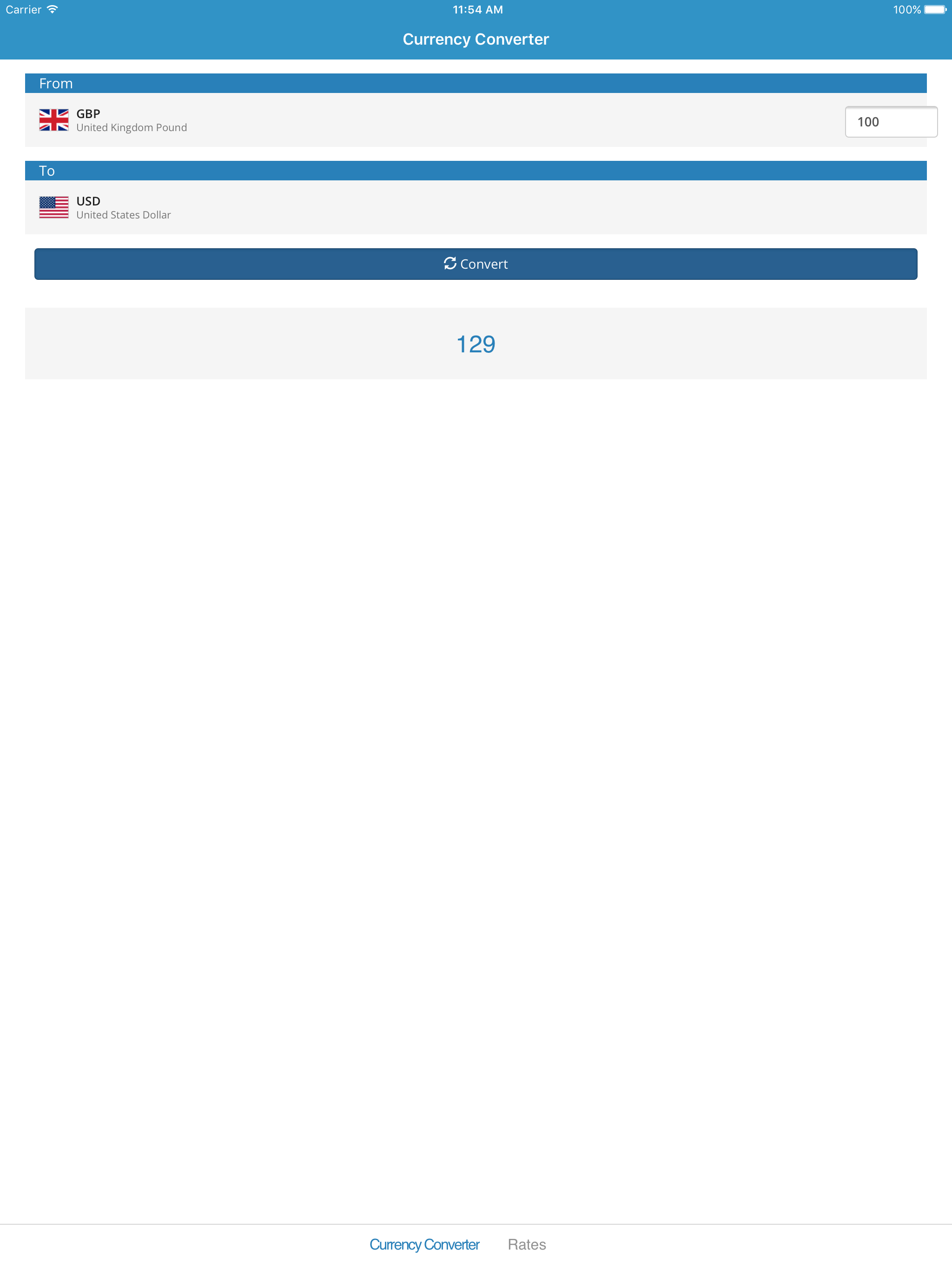 British Pound Based Currency Converter