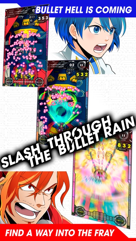 AKA TO BLUE - aka-to-blue-bullet-hell-gameplay