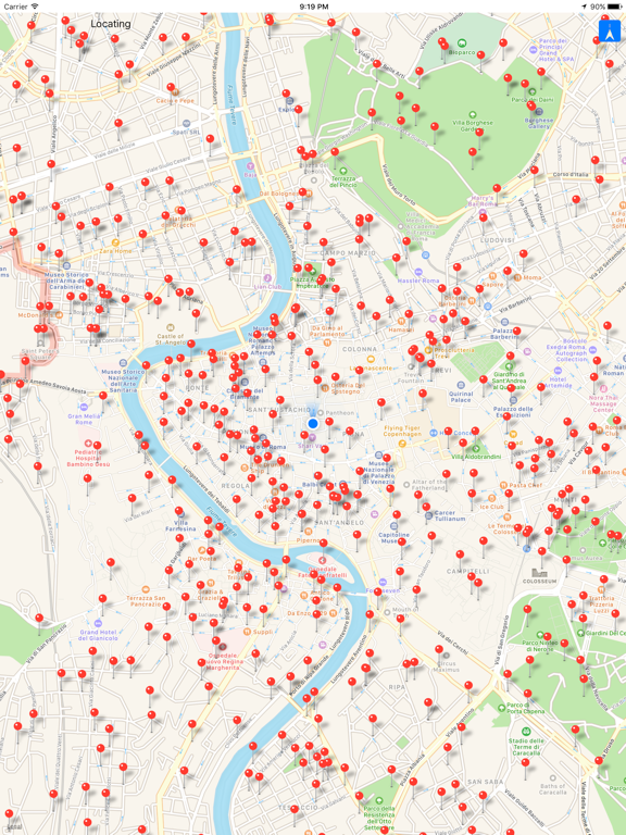 ThirstyInRome iPad screenshot 1 - Navigation app
