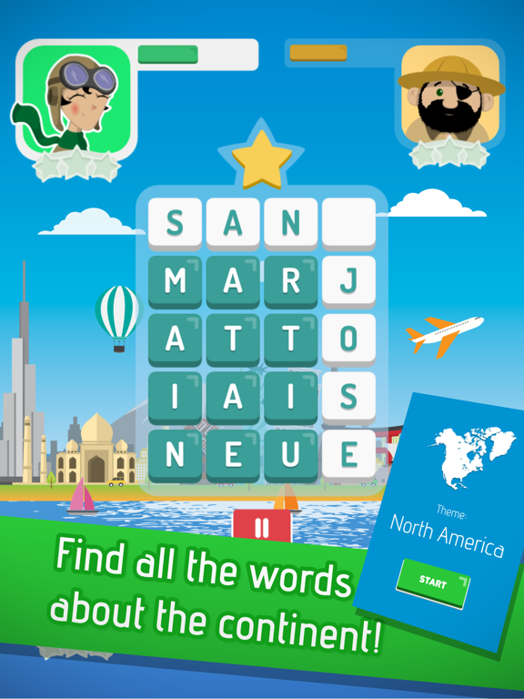 Screenshot #4 pour Word 4 word: Finder of Cities