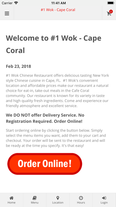 How to cancel & delete #1 Wok Cape Coral from iphone & ipad 1