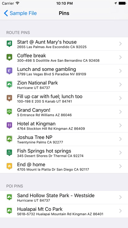 Road Trip Planner Viewer