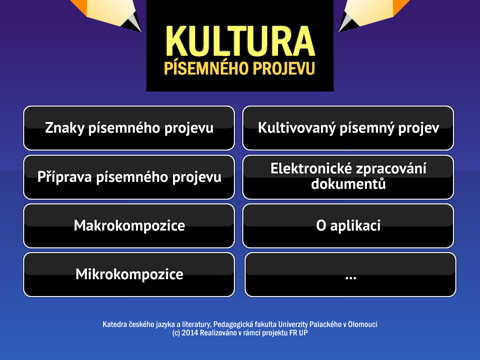 Kultura písemného projevu screenshot 2