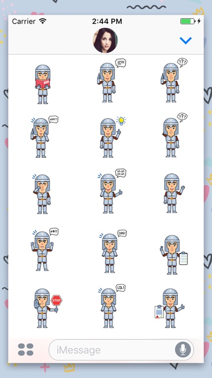 Medieval Knight Stickers