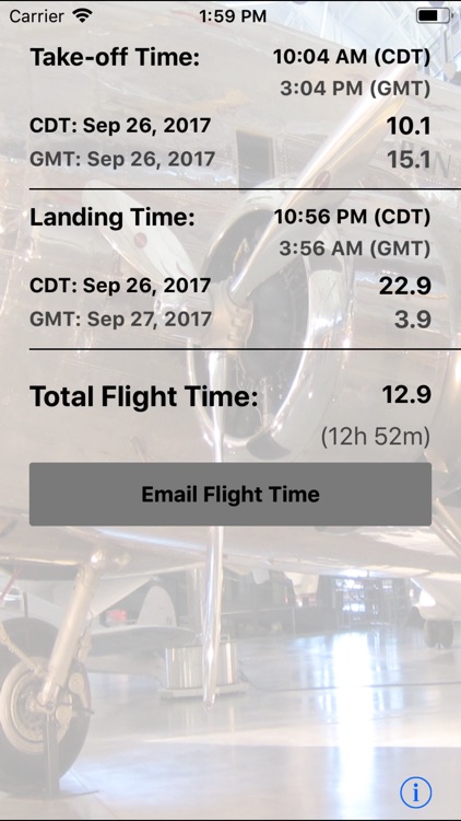 Flight Time Converter