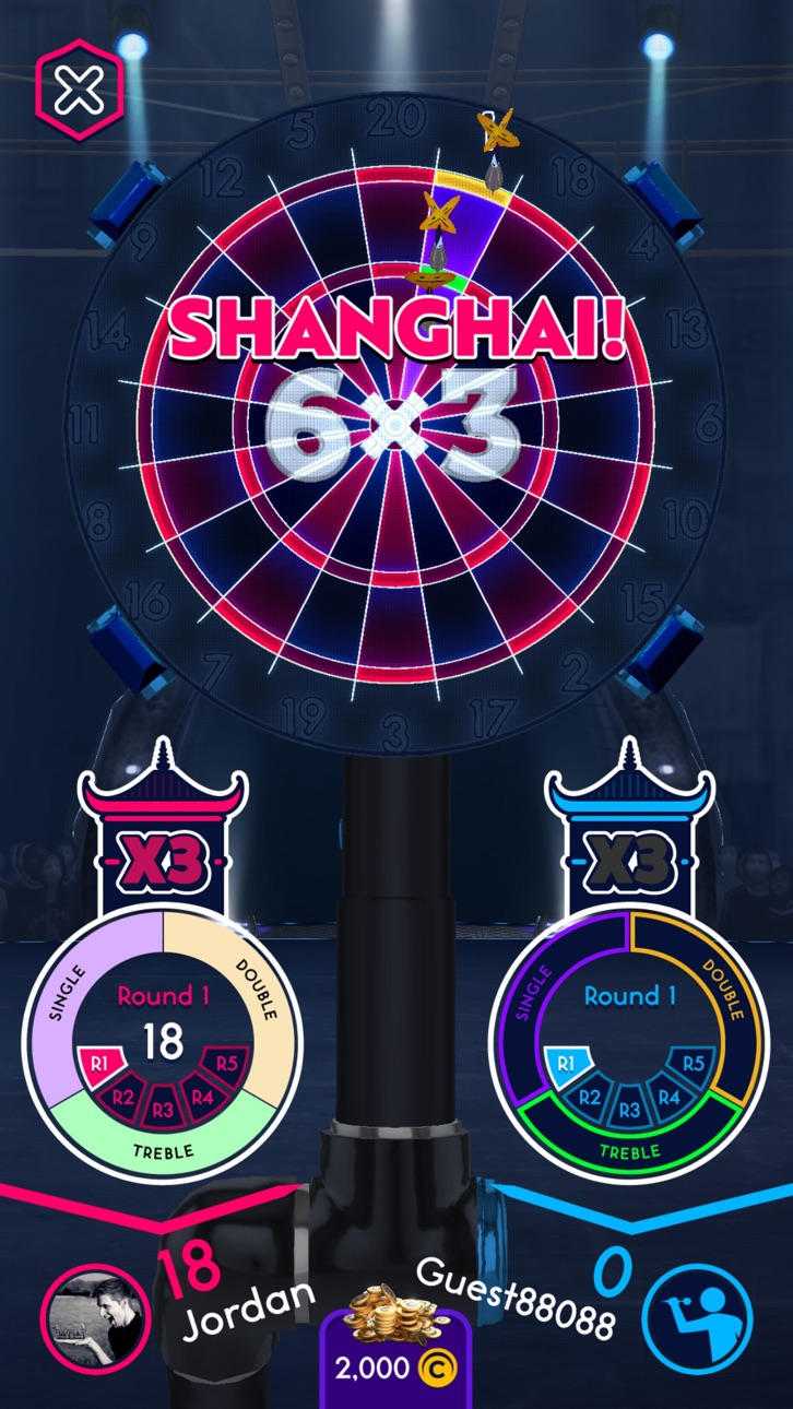 Darts of Fury: PvP Multiplayer iOS Mod IPA screenshot 7 - iOS game interface