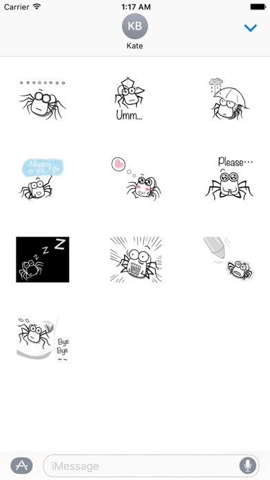 Adorable Spider Emoji Sticker screenshot 3