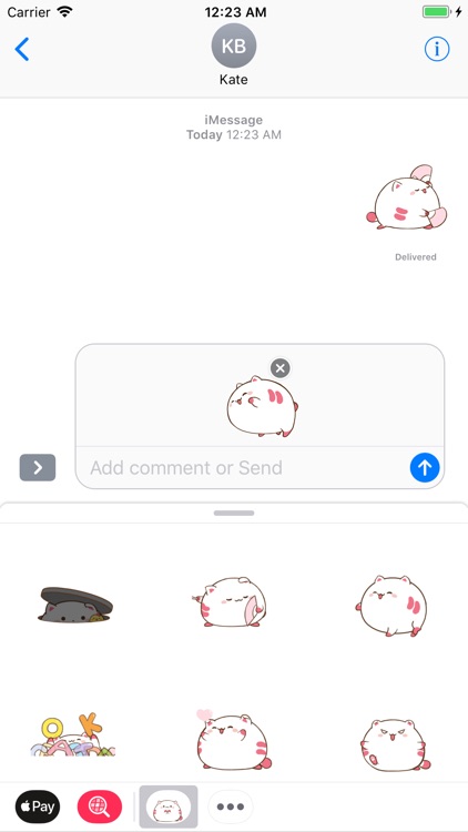 Fat Kitty Cute Stickers