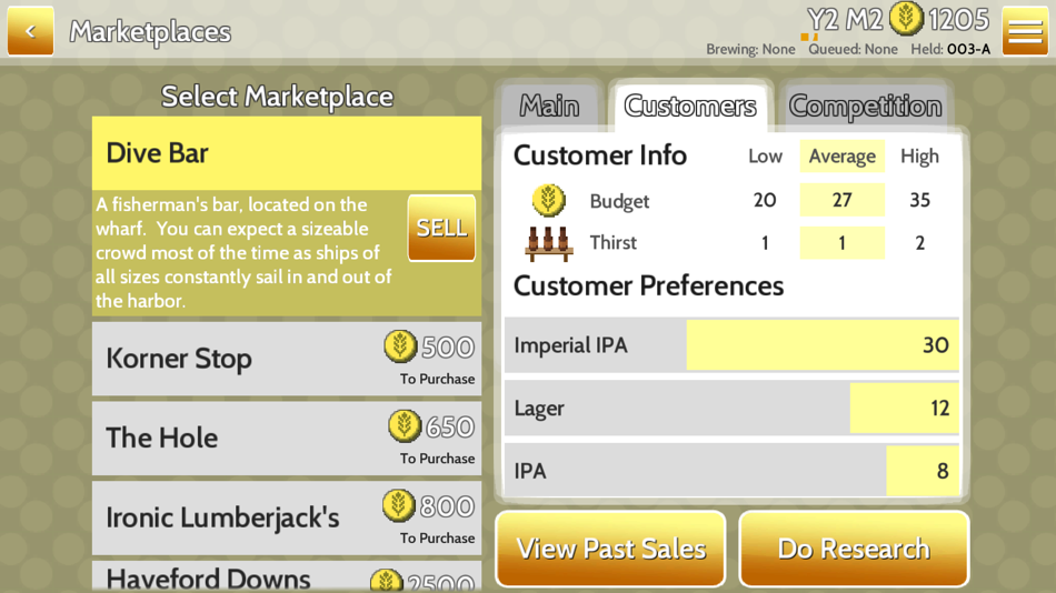 #5. Fiz: Brewery Management Game (iOS) Podle: Bit By Bit Studios